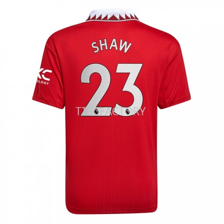 Billiga Fotbollströjor Manchester United Luke Shaw 23 Hemma tröja 2022/23 Kortärmad